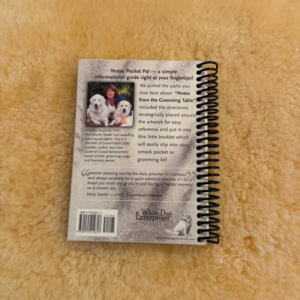 Notes From the Grooming Table (Pocket Pal) by Melissa Verplank
